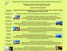 Tablet Screenshot of garda-trekking.de